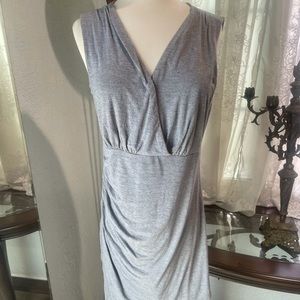 Light grey long shirt/ mini dress